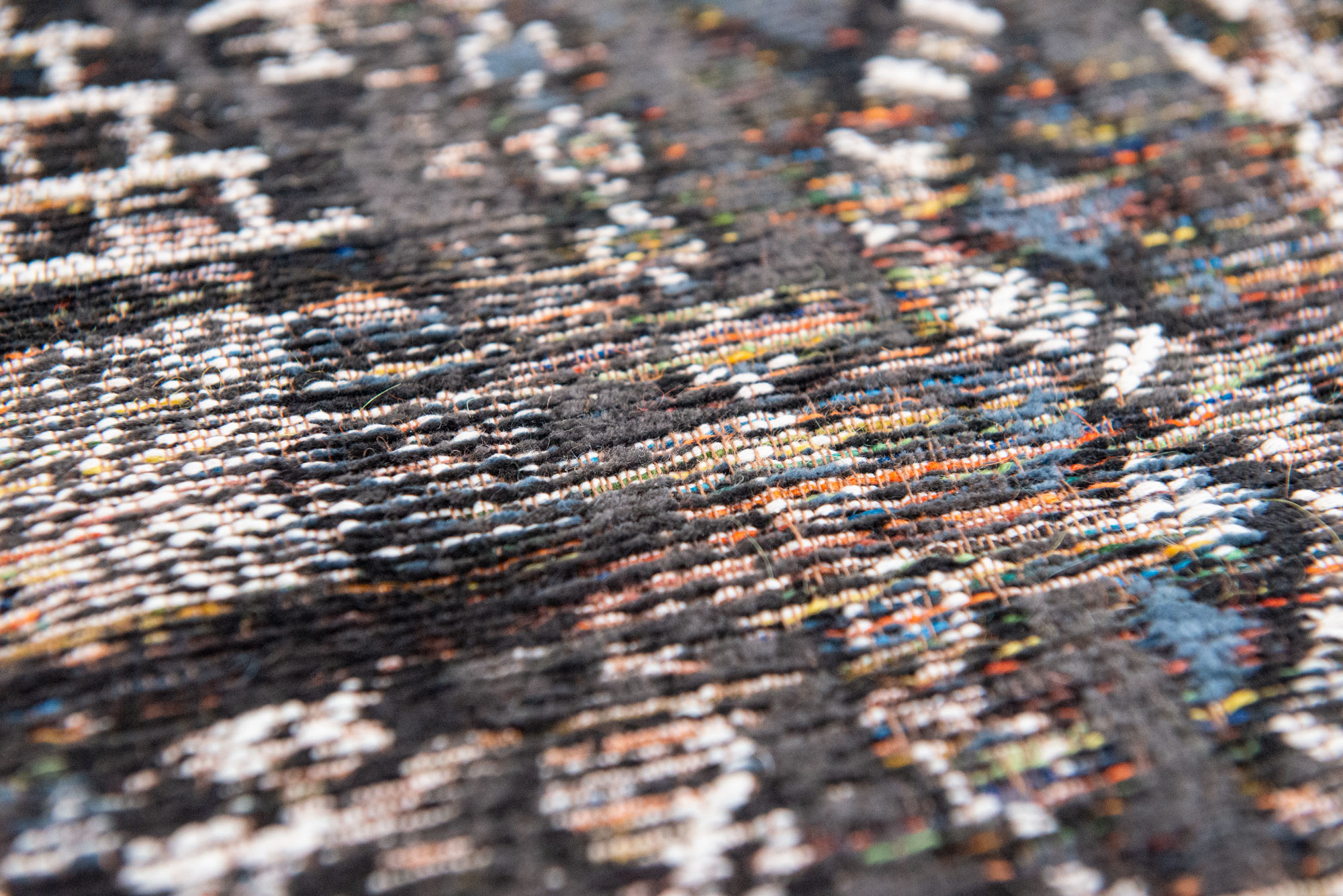 Black Rabat Teppich | Größe: 240 x 340 cm
