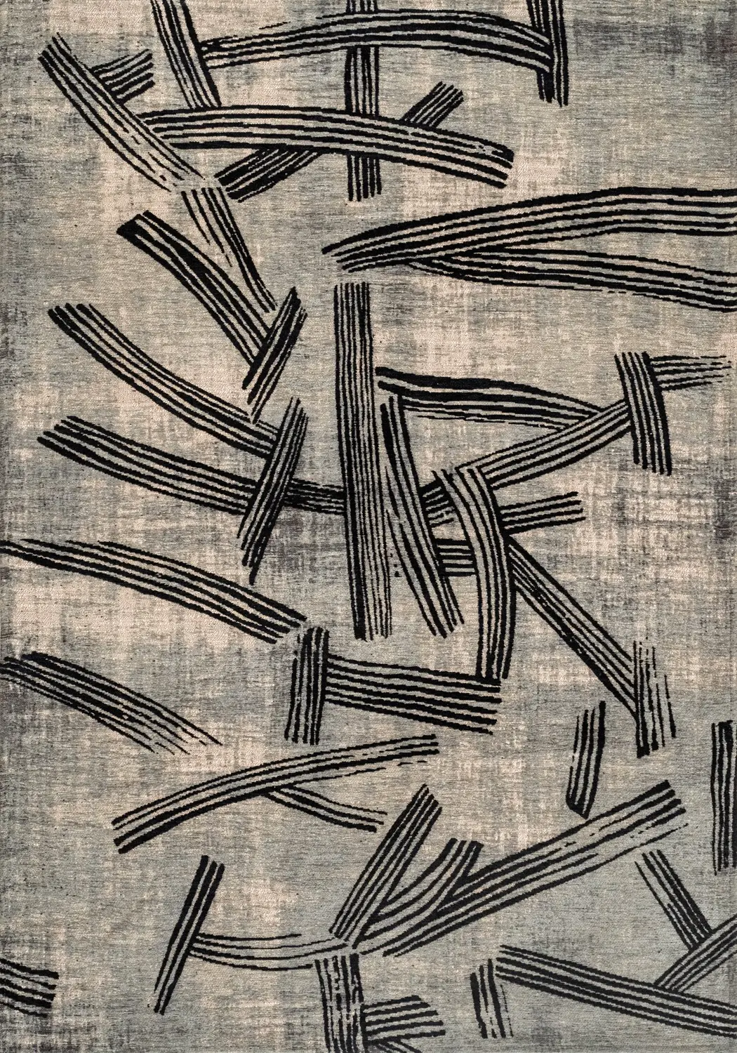 Kanji Dark Street Teppich | Größe: 140 × 200 cm