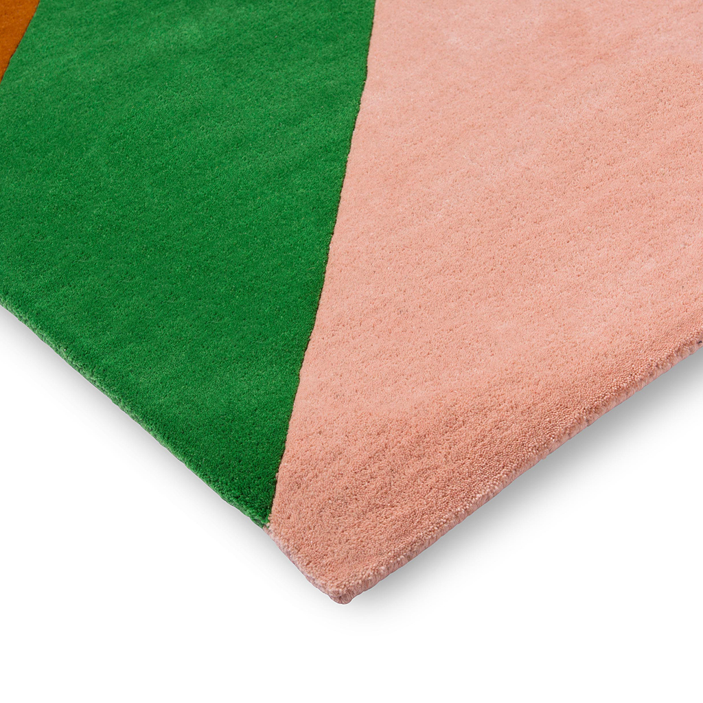 Sherbet Stripe Emerald/Amber Teppich | Größe: 170 x 240 cm
