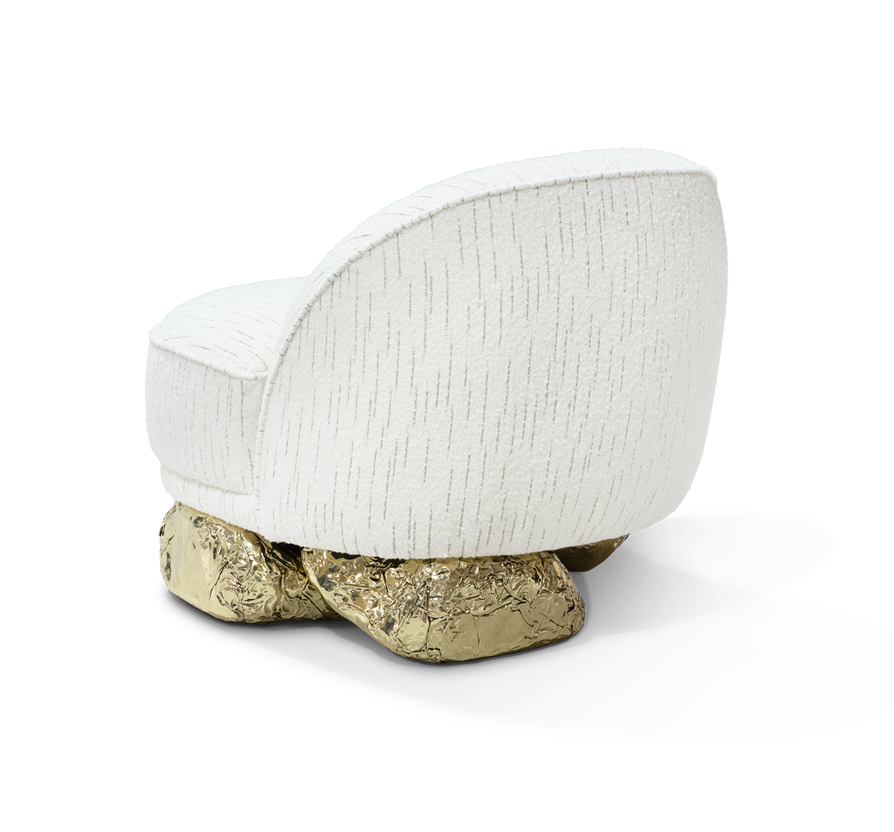 Angora Weißer Sessel