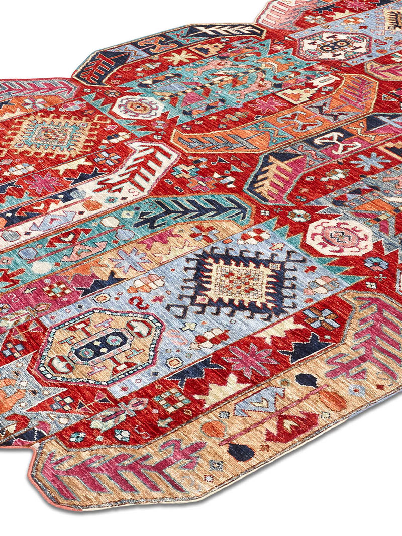 Multishape Color auf Rot 170 × 240 cm Teppich