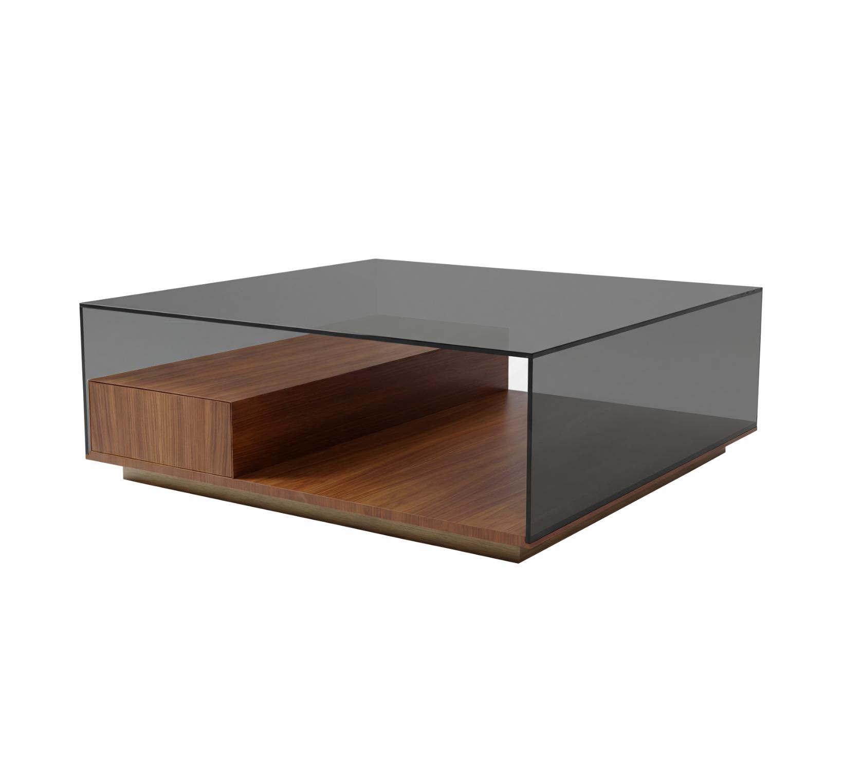 Peter Couchtisch mit Glasplatte