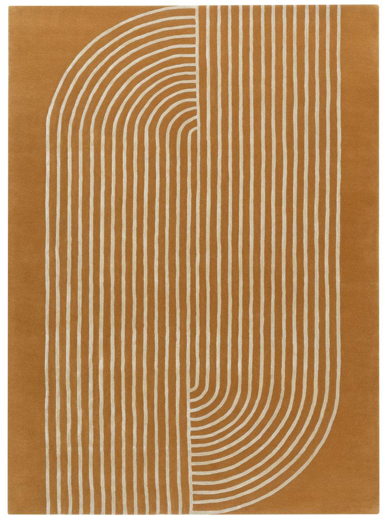 Stripes Gold Teppich