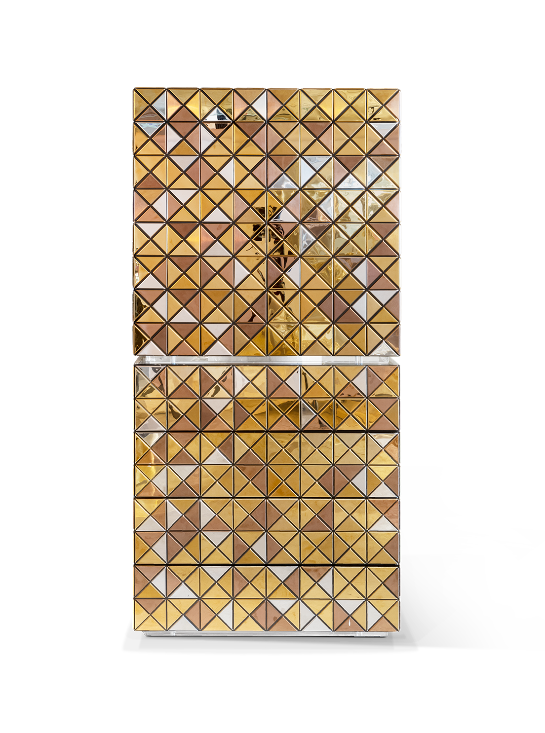 Mosaic II Gold‑Schrank