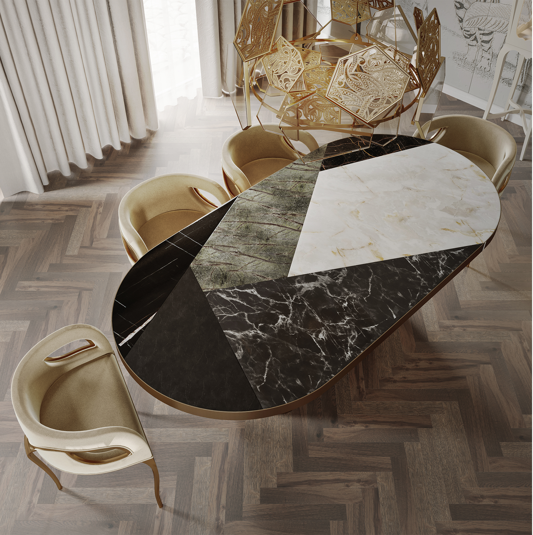 Chandra Luxe Akzentstuhl