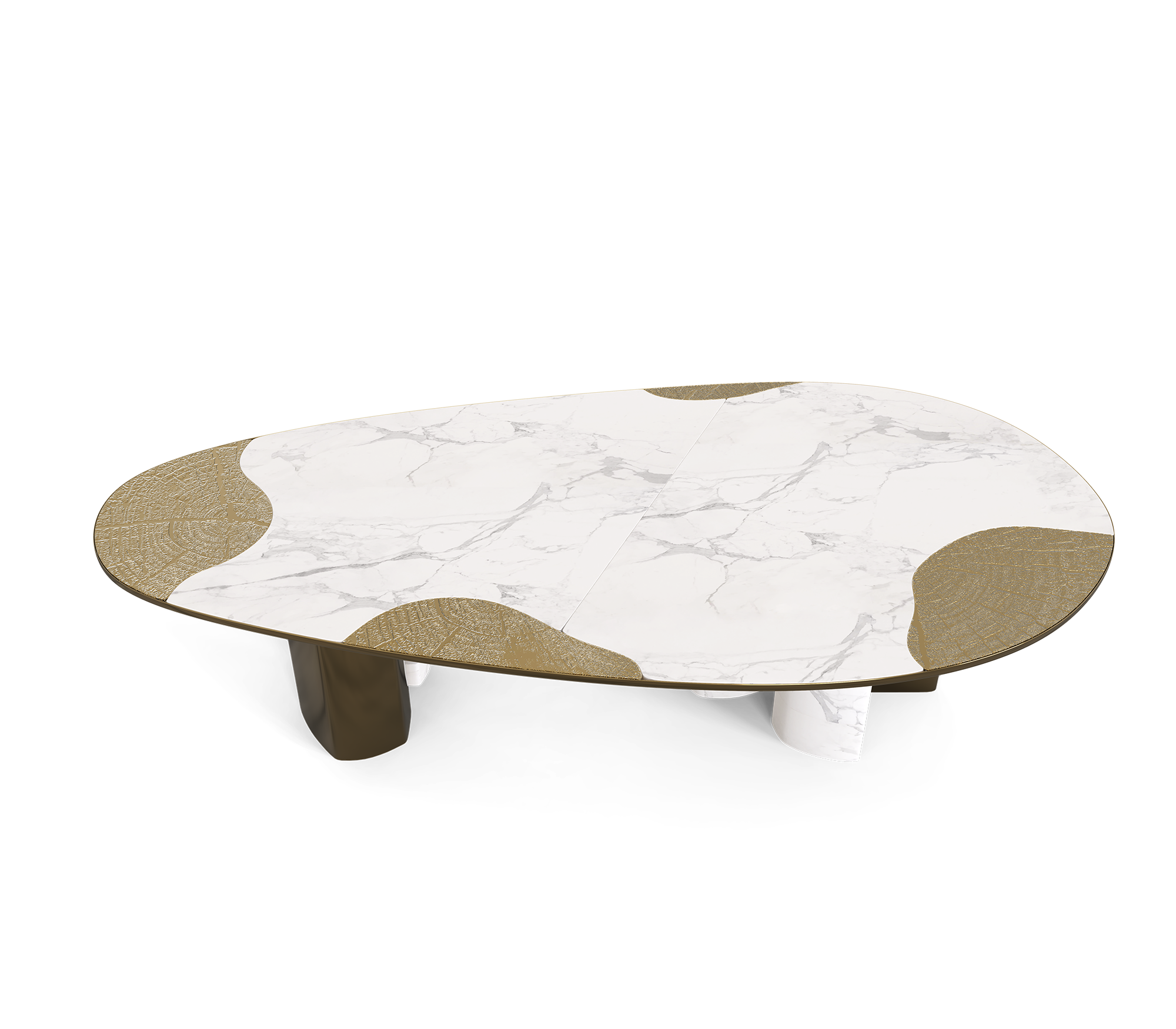 Athena Carrara Marmor & Patina Esstisch
