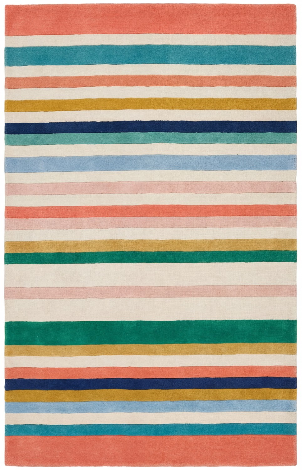 Striped Spectrum Blue Teppich
