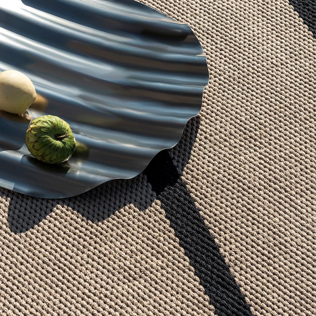 Deck Kohle Schwarz Outdoor 496805 Teppich | Größe: 140 x 200 cm