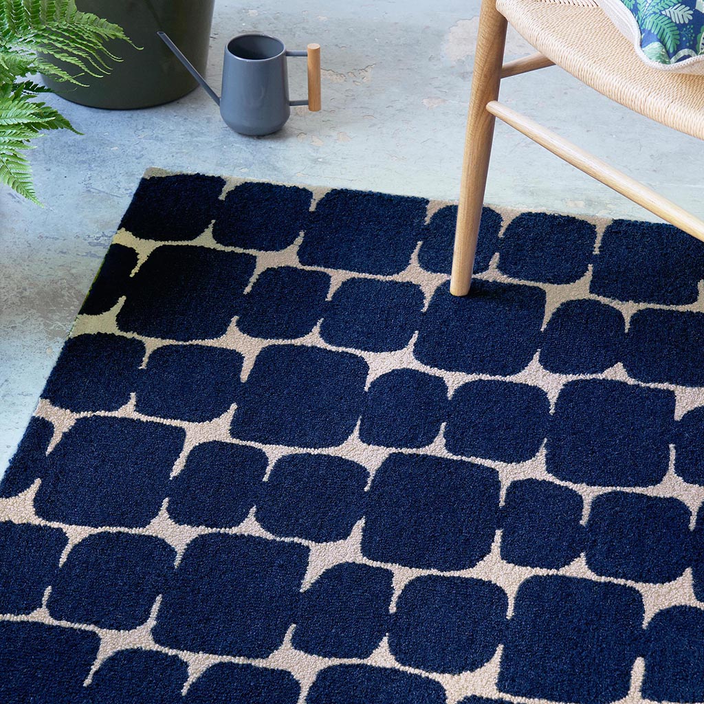 Little Lohko Indigo Teppich | Größe: 250 x 350 cm