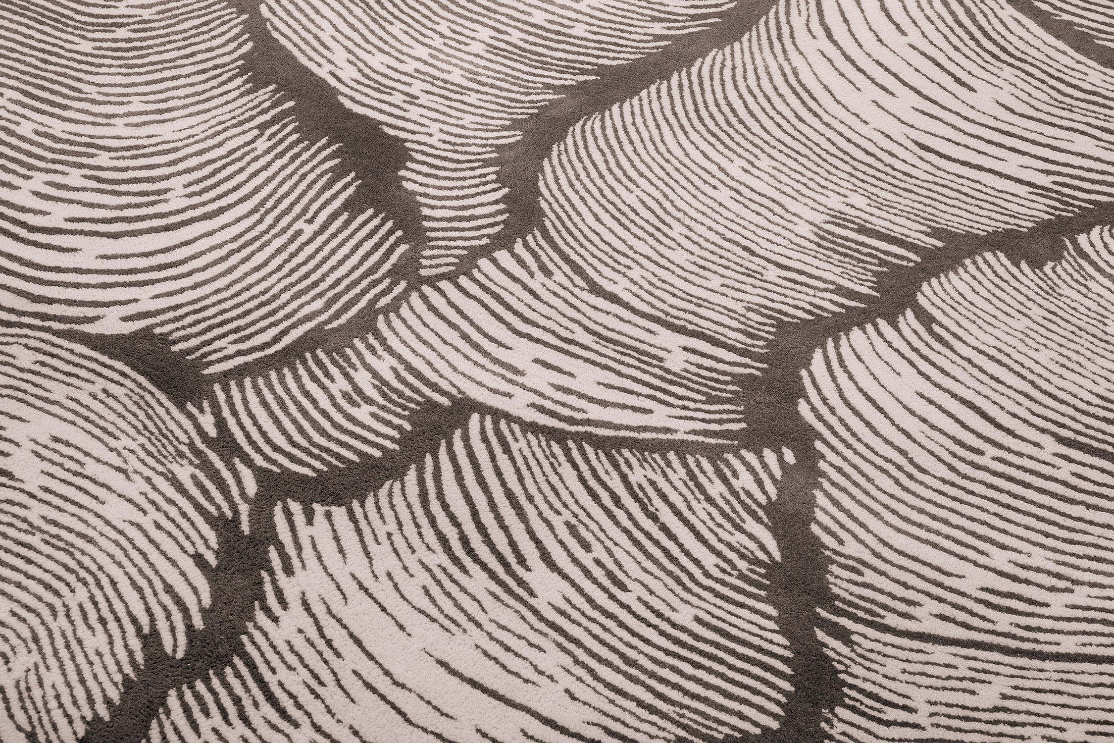 Designer Taupe Teppich | Größe: 230 x 300 cm