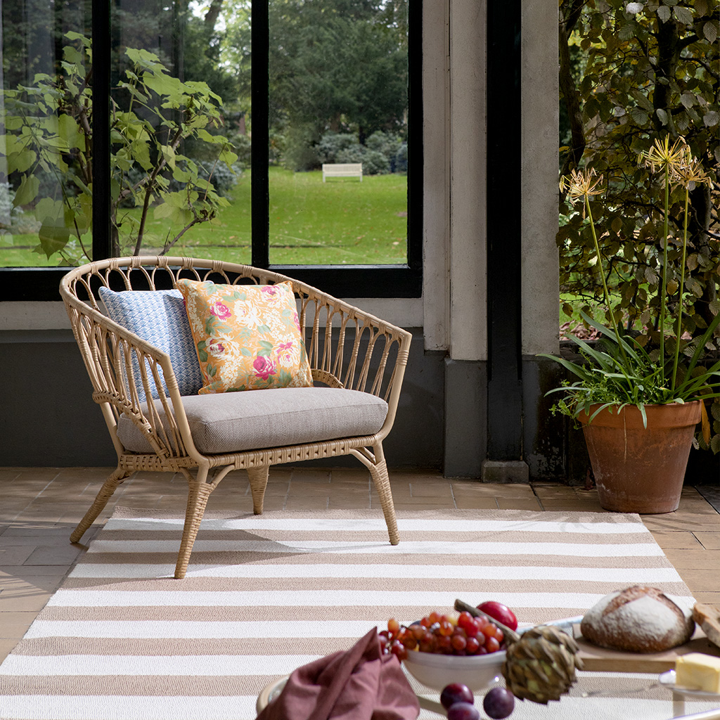 Lille Pale Ochre Outdoor-Teppich | Größe: 160 x 230 cm