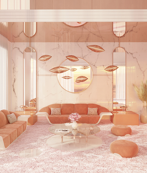 Klaus Elfenbein‑Sofa