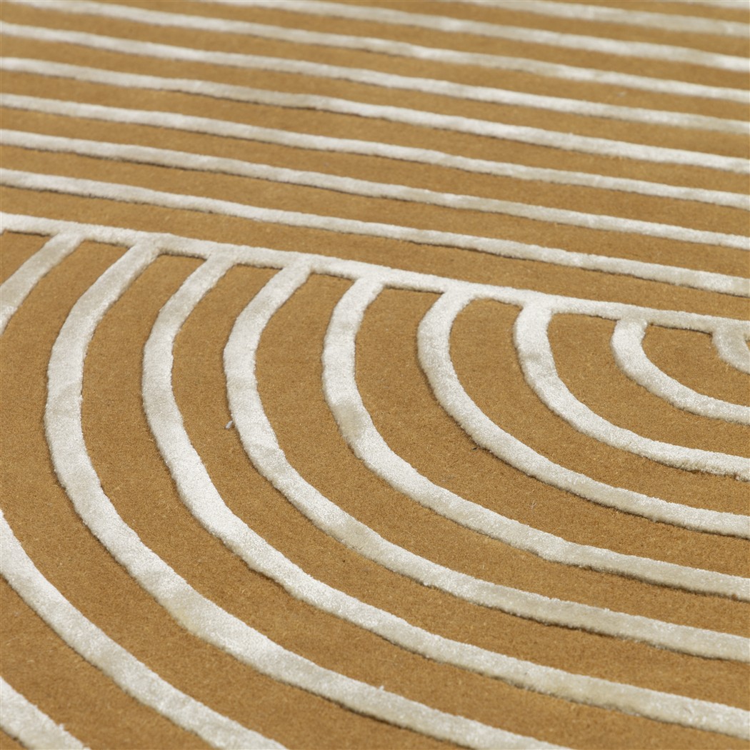 Stripes Gold Teppich