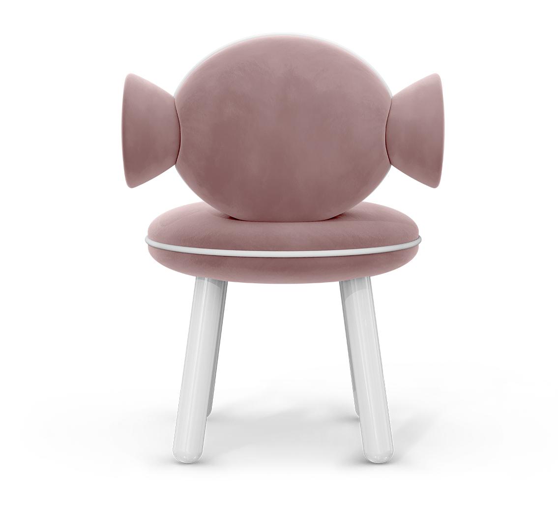 Lollipop rosa Pouf‑Sessel