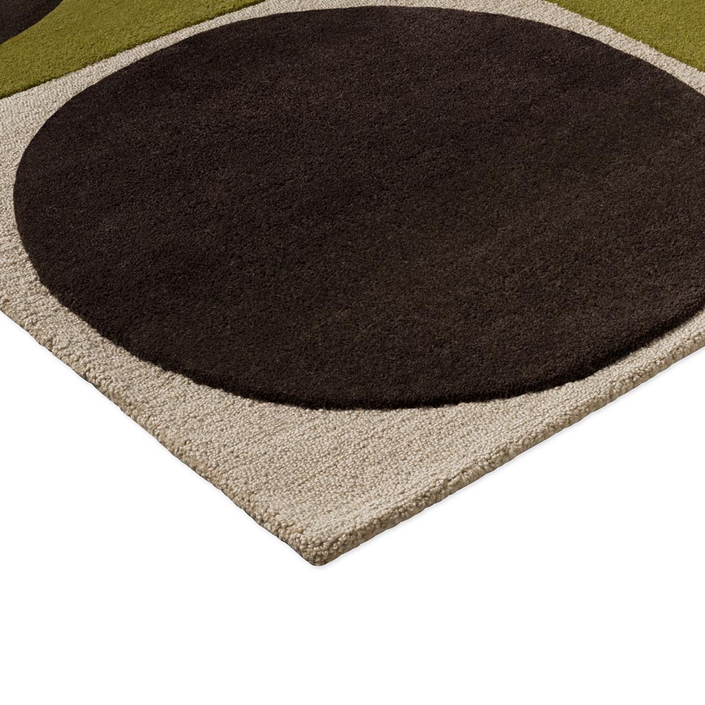 Spot Square Walnut/Lichen Teppich | Größe: 200 × 280 cm