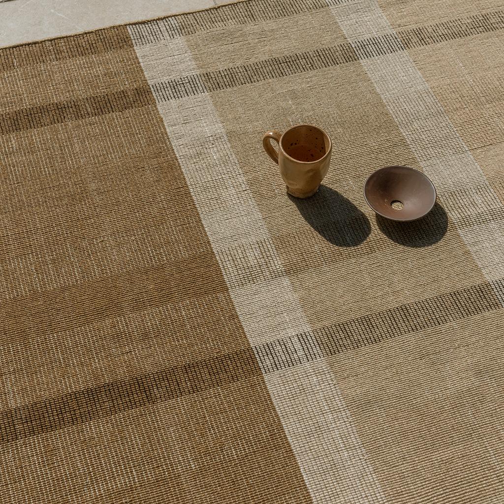 Zona Cashew Blockstreifen Outdoor 497501 Teppich | Größe: 140 x 200 cm