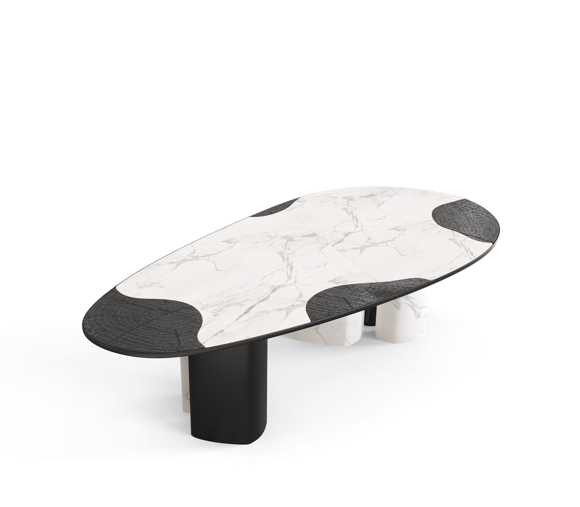 Athena Carrara Marmor & Onyx Esstisch