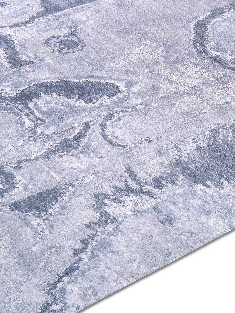 Galileo SkyBlue auf Hellgrau Teppich | Größe: 300 x 400 cm