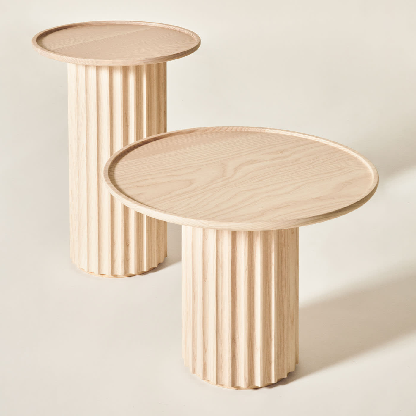 Capitello Natural Ash Couchtisch | Dimensions: Ø 55 cm