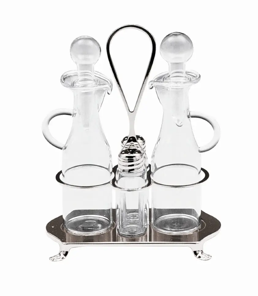 Royal versilbertes Würzflaschen‑Set
