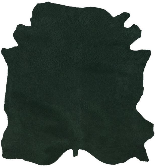 Dunkelgrün Natur Kuhfell | Größe: 200 × 240 cm
