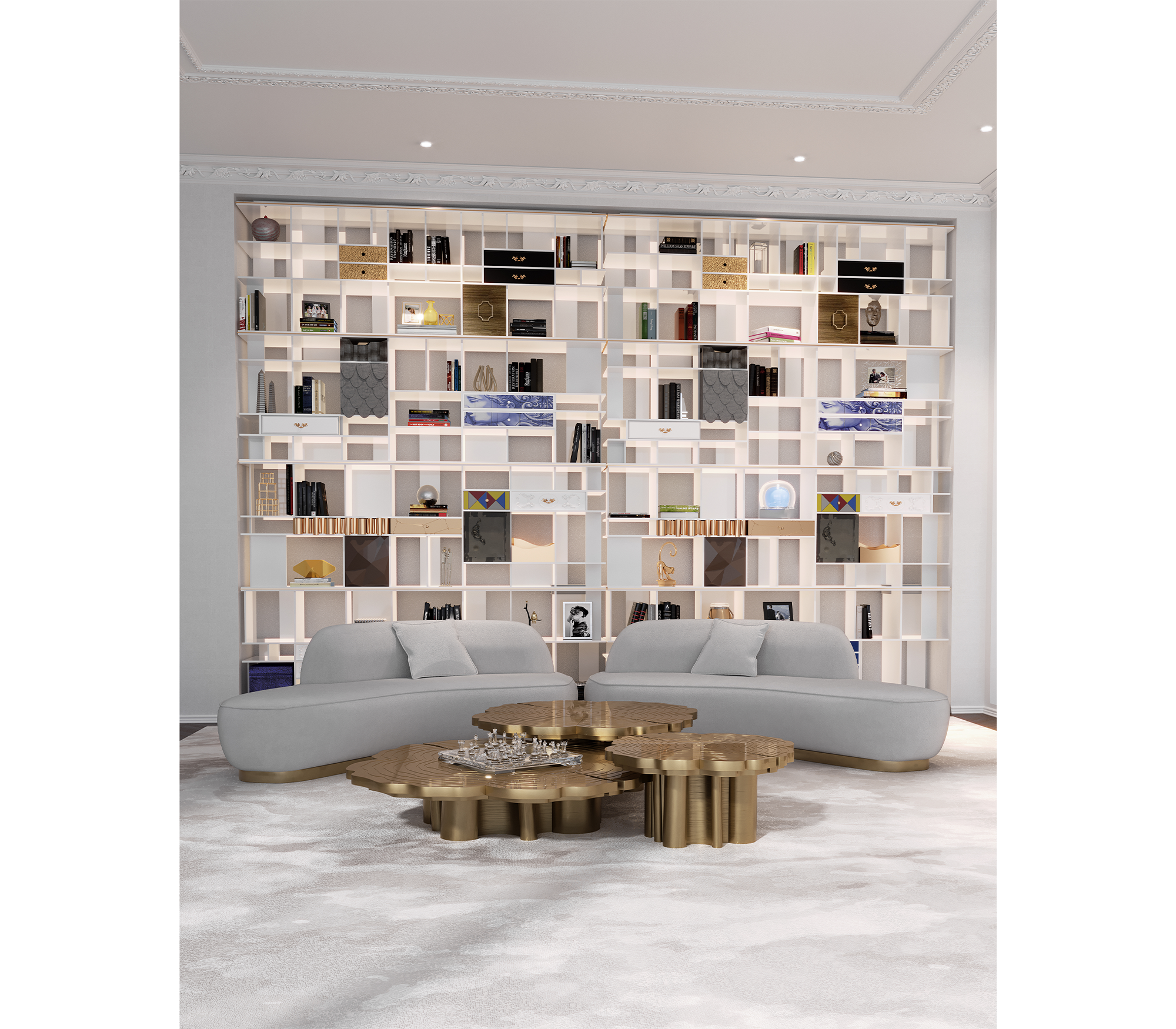 Fortuna Poplar 3‑teiliges Couchtisch‑Set