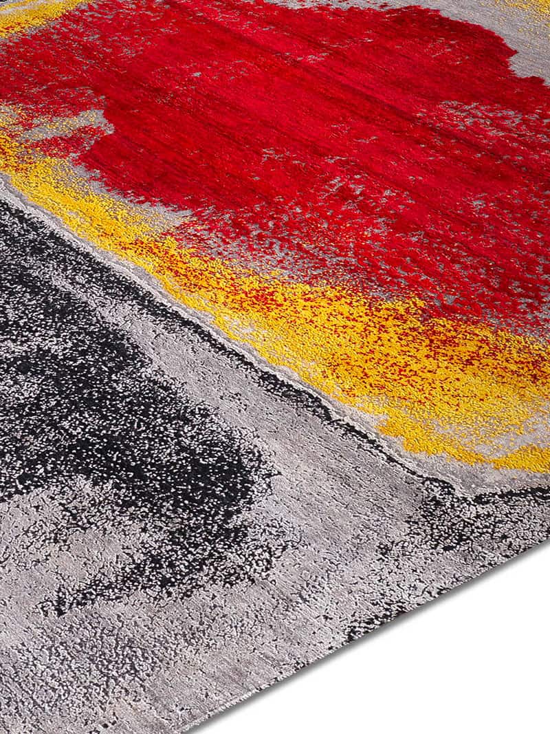 Red Dot Boulevard auf Grau Teppich | Größe: 274 x 365 cm