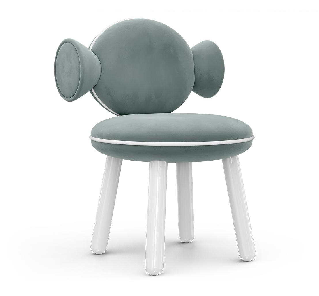 Lollipop blauer Pouf‑Sessel