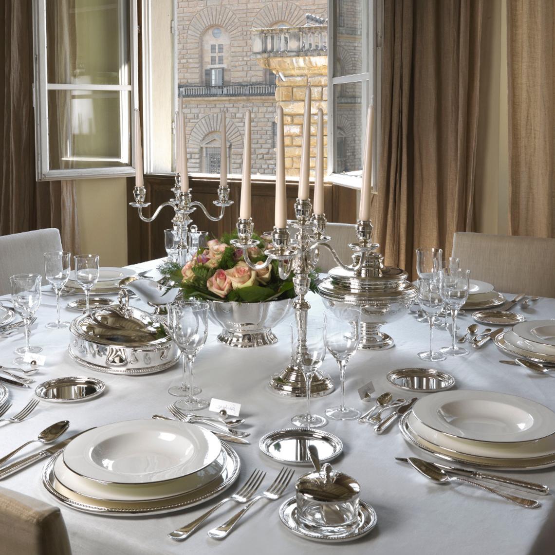 Exquisite dreistufige versilberte Etagère für Kuchen - 5