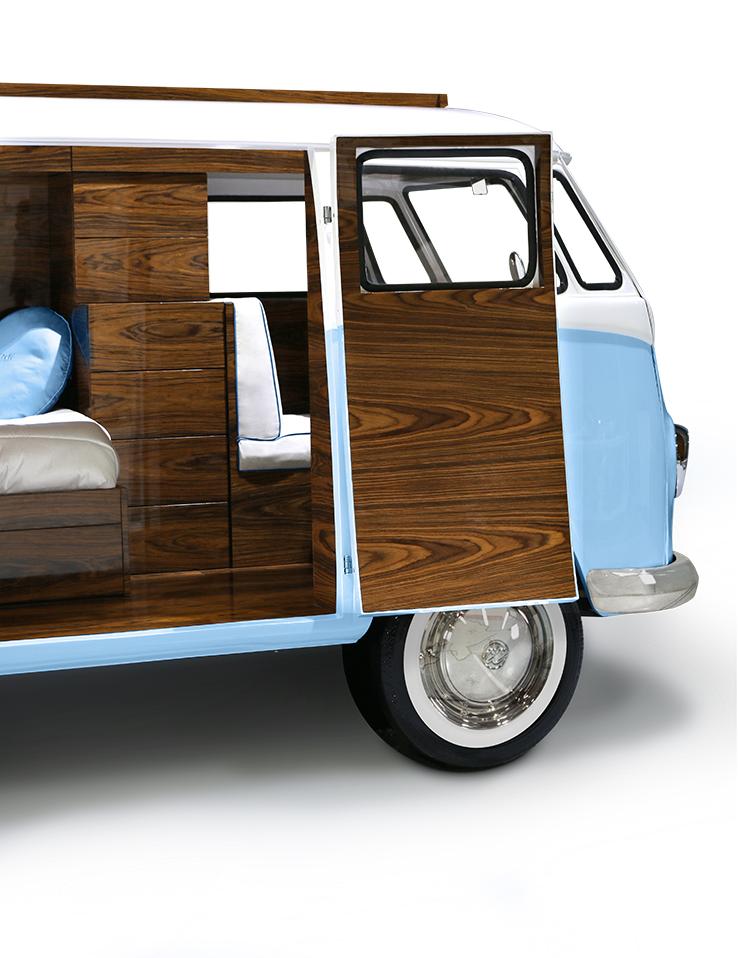 Traveler’s Caravan blaues Schlafzimmer‑Set