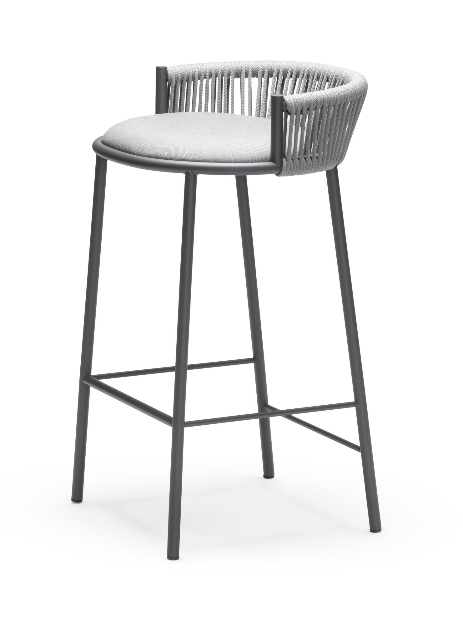 Millie SG-65 Grauer Outdoor-Barhocker
