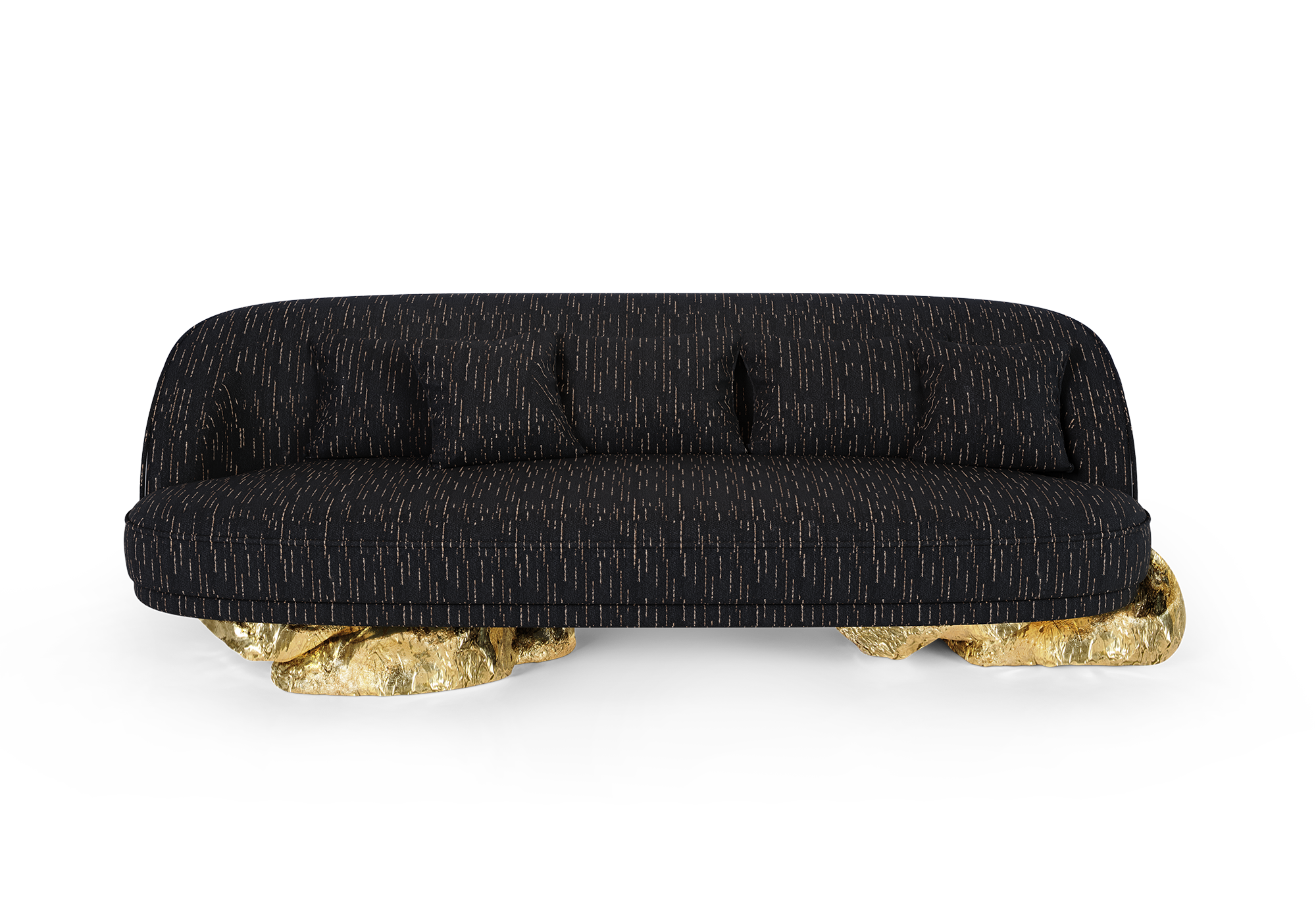 Angora Schwarzes Sofa