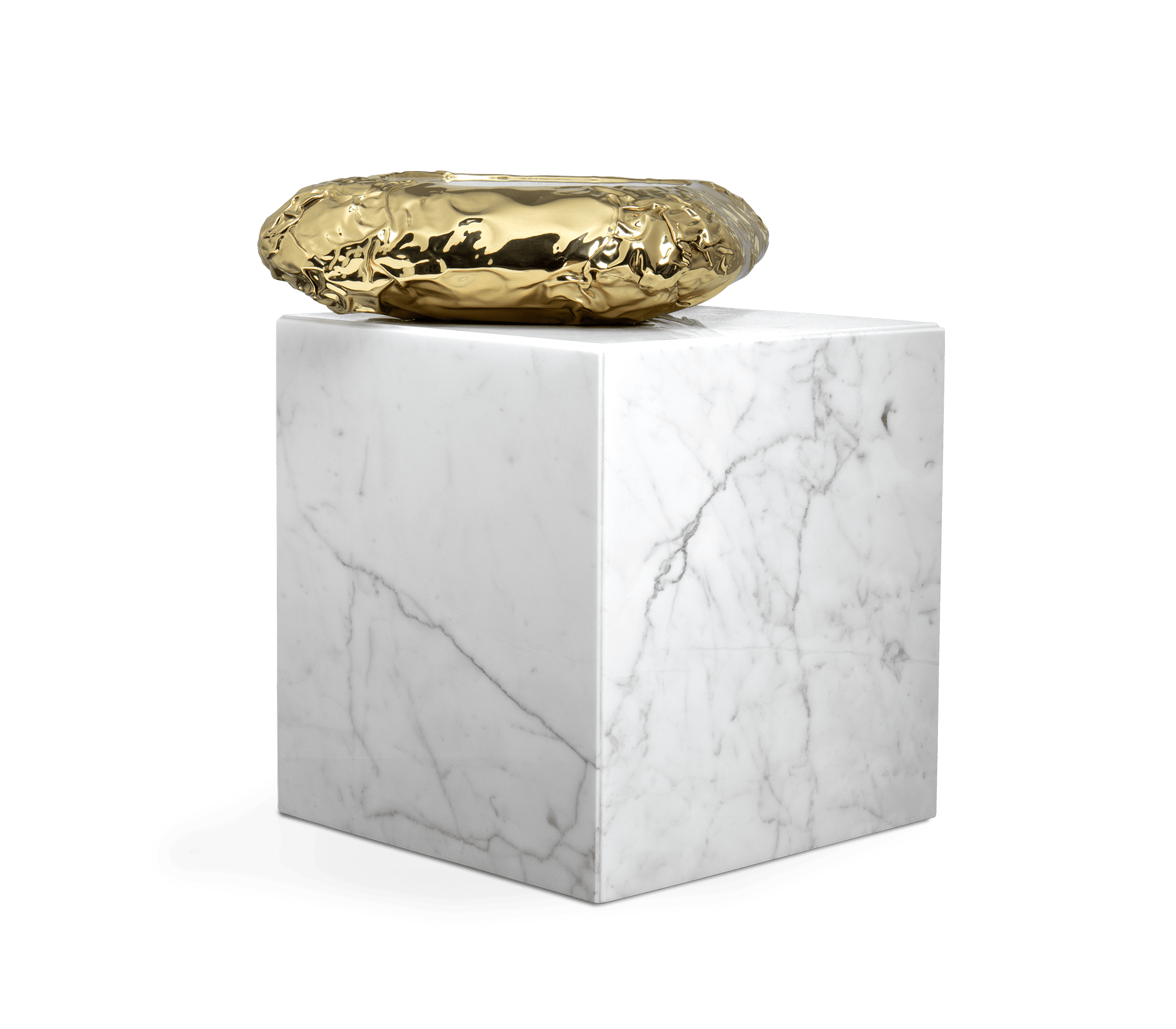 Megalith Carrara‑Beistelltisch