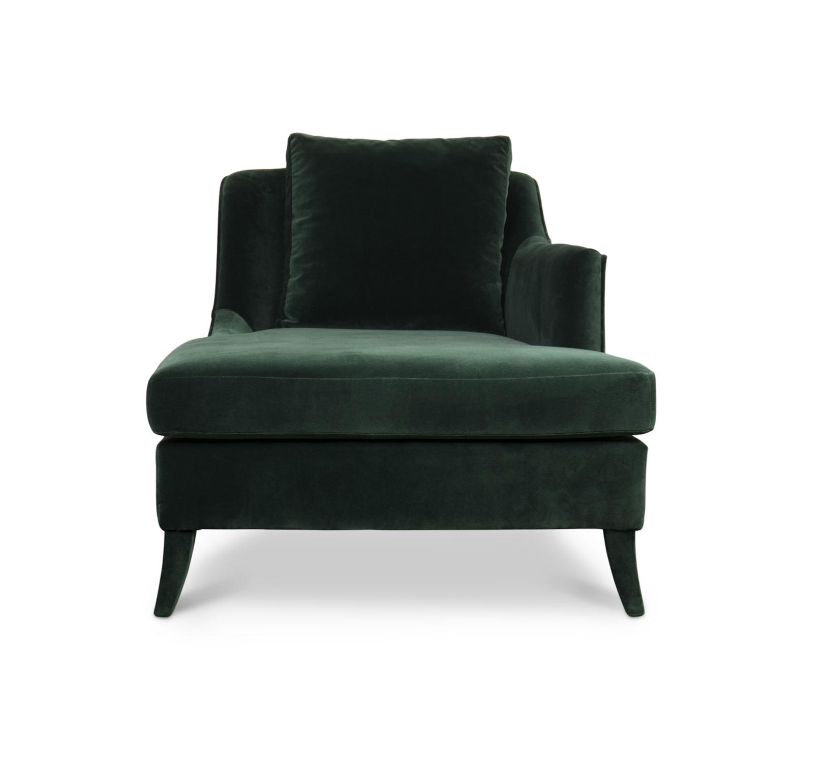 Plüsch-Samt-Chaiselongue