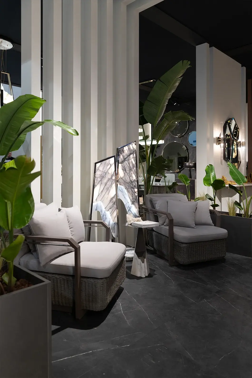 Halo grauer Outdoor‑Beistelltisch