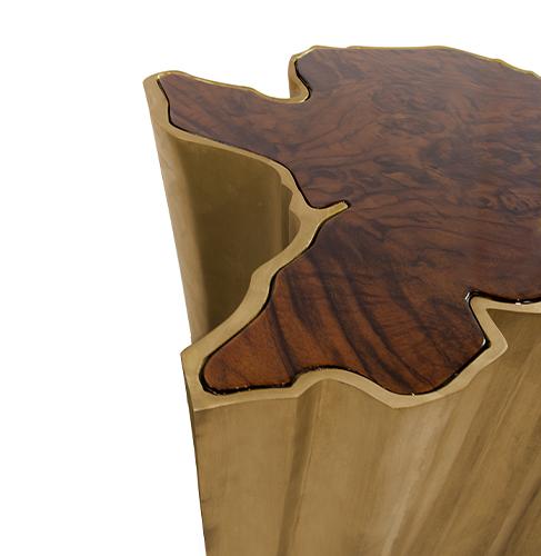 Naturkanten-Beistelltisch Groß