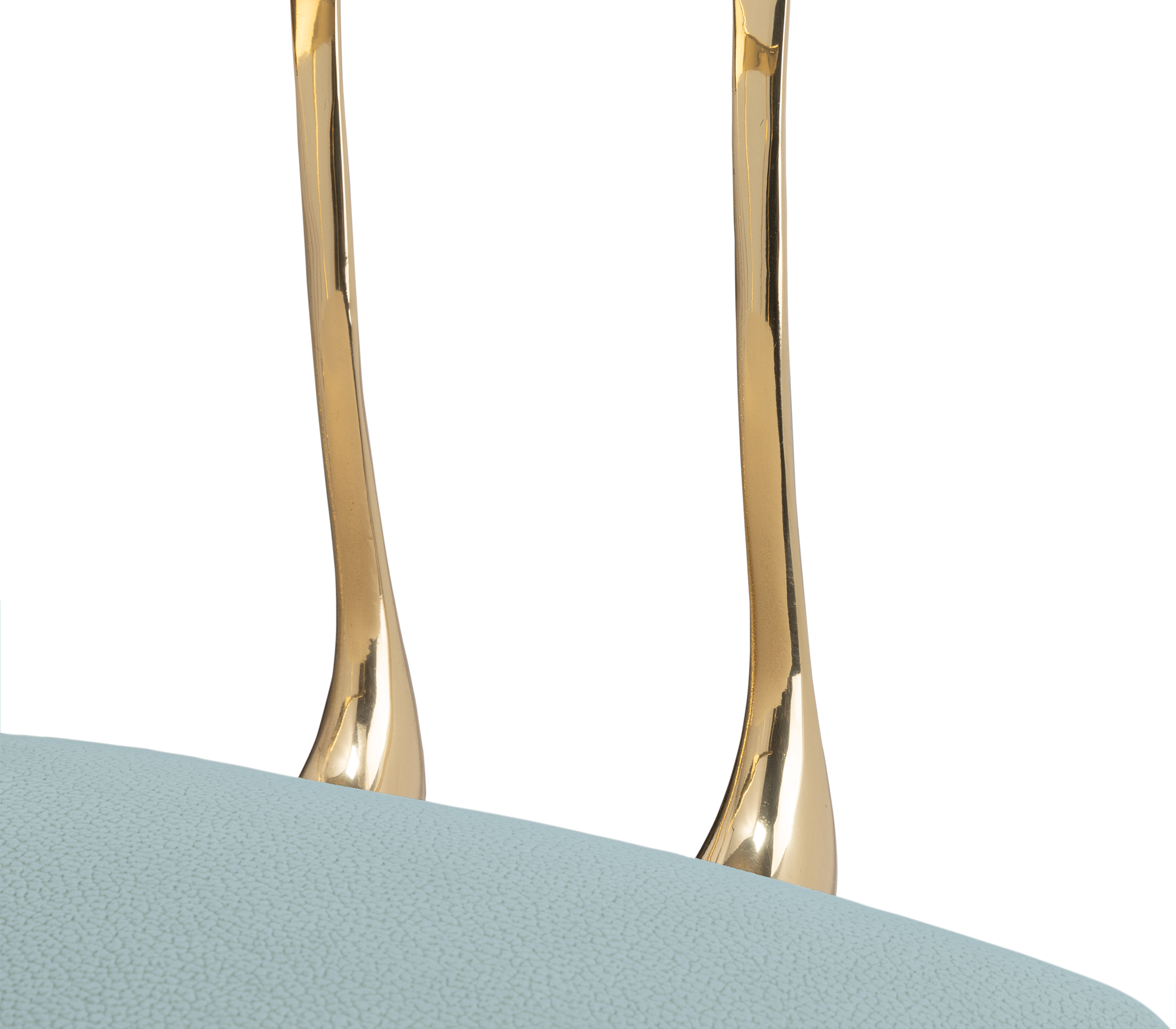 Hellblauer Luxusstuhl