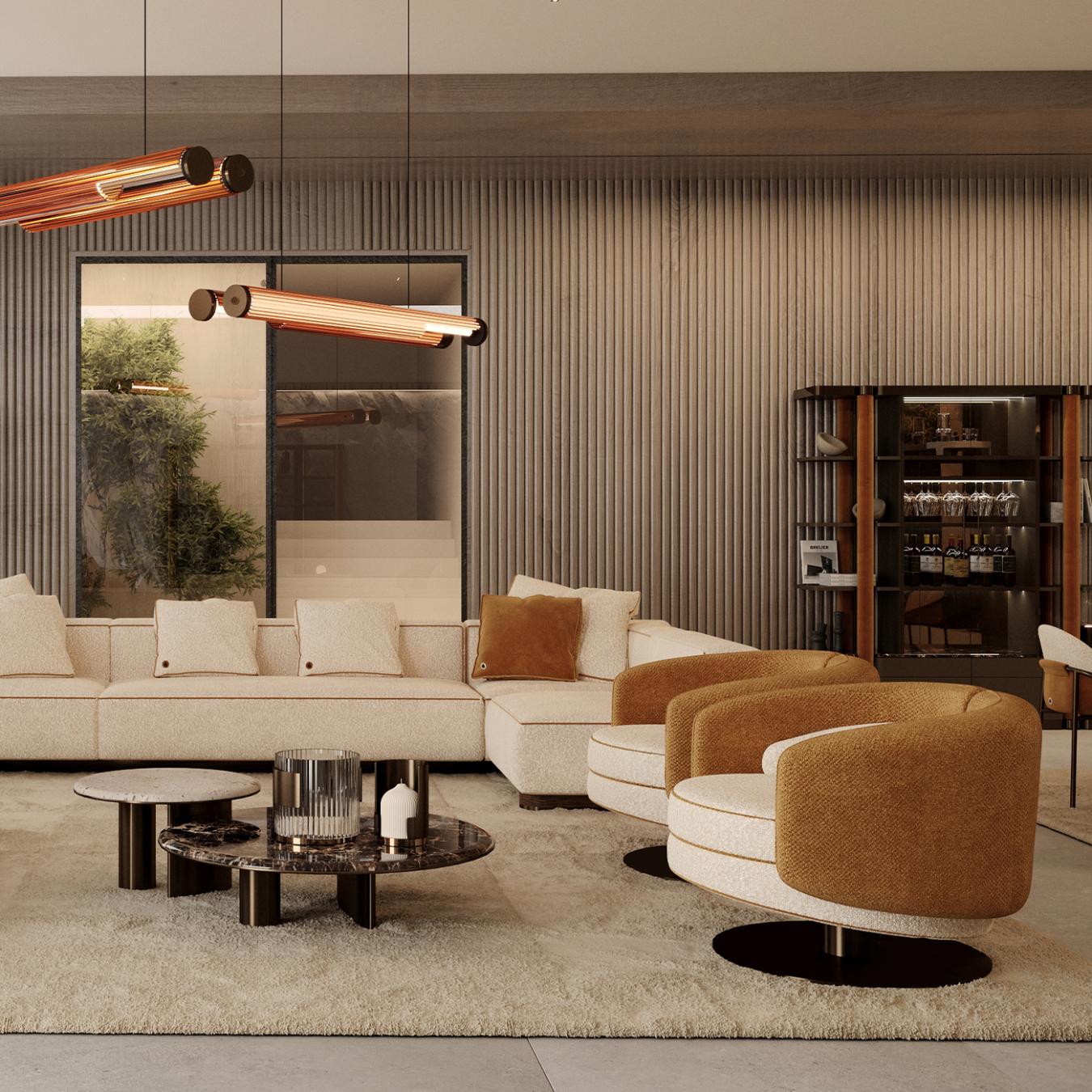 Bon Ton Niedriger Runder Couchtisch