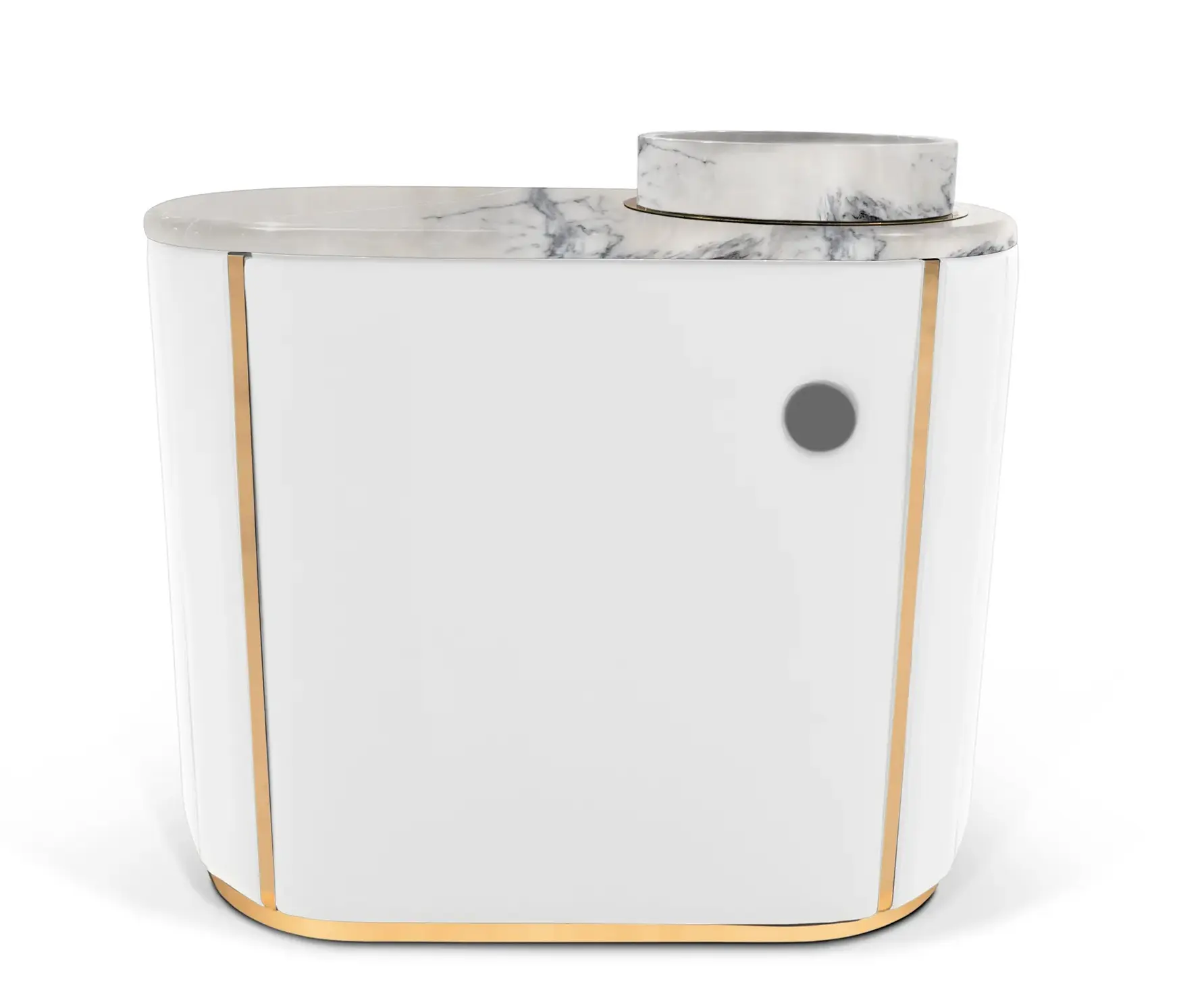 Majestätischer Weißer Waschtischunterschrank