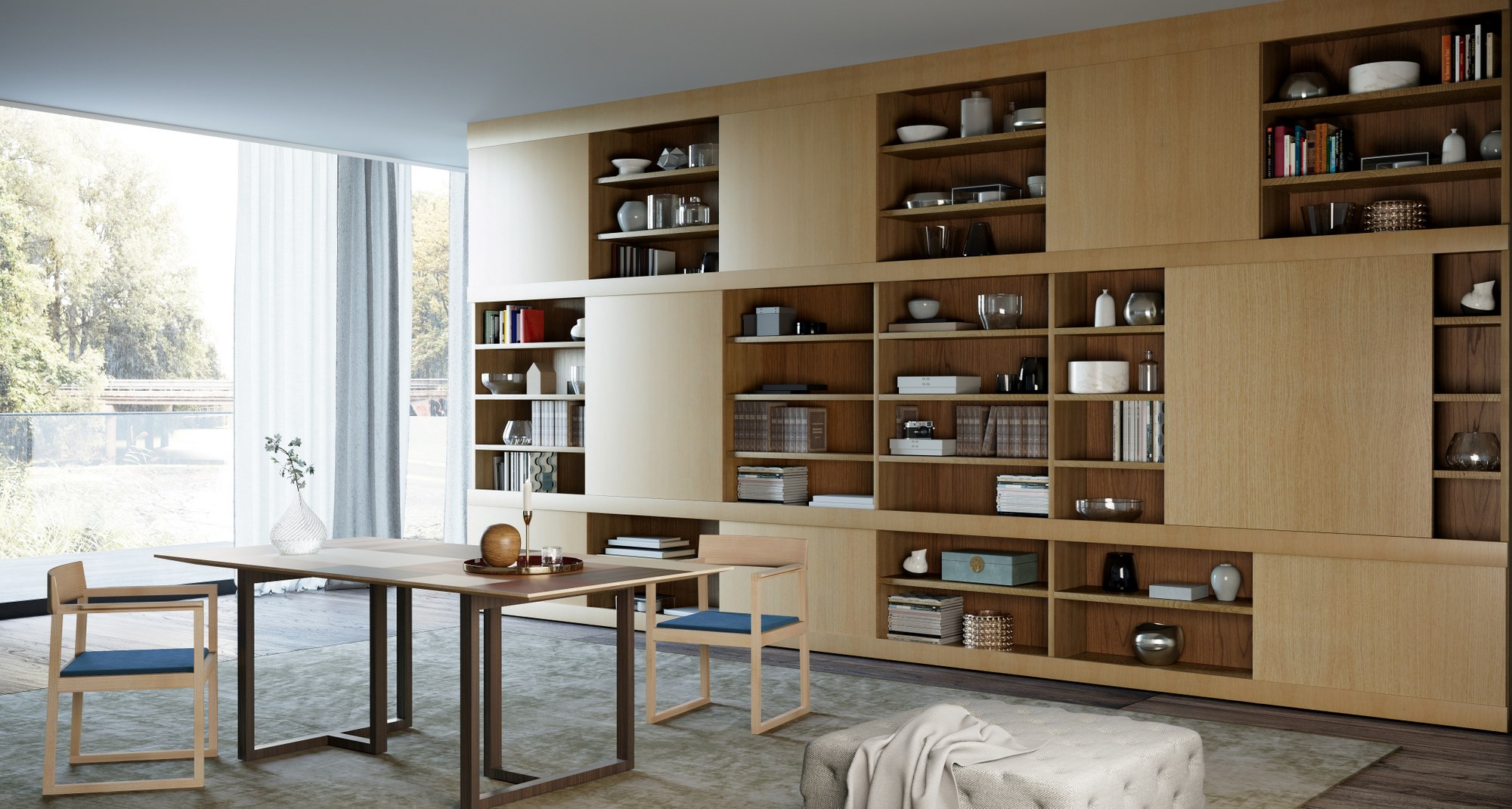 Maschera Bücherregal aus Holz - 2