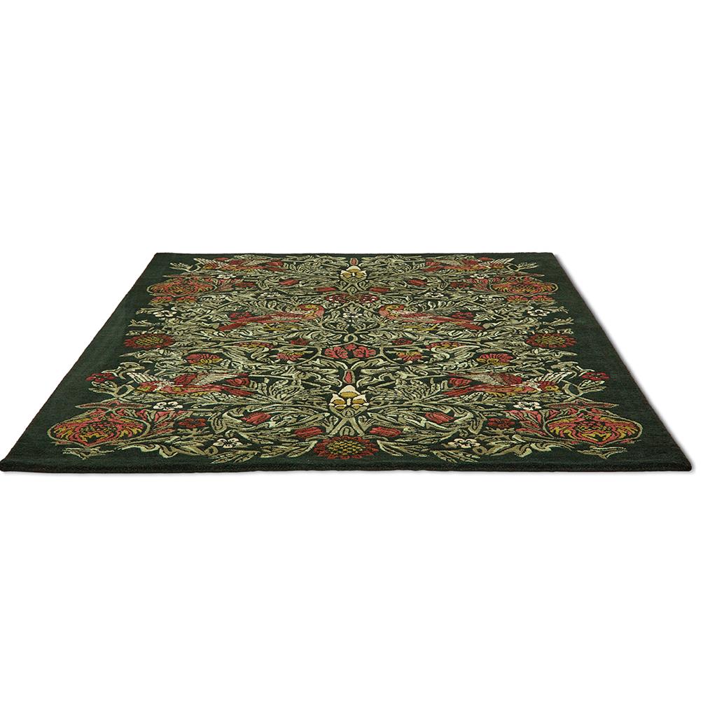 Bird Tump Grün 128307 Teppich | Größe: 250 x 350 cm