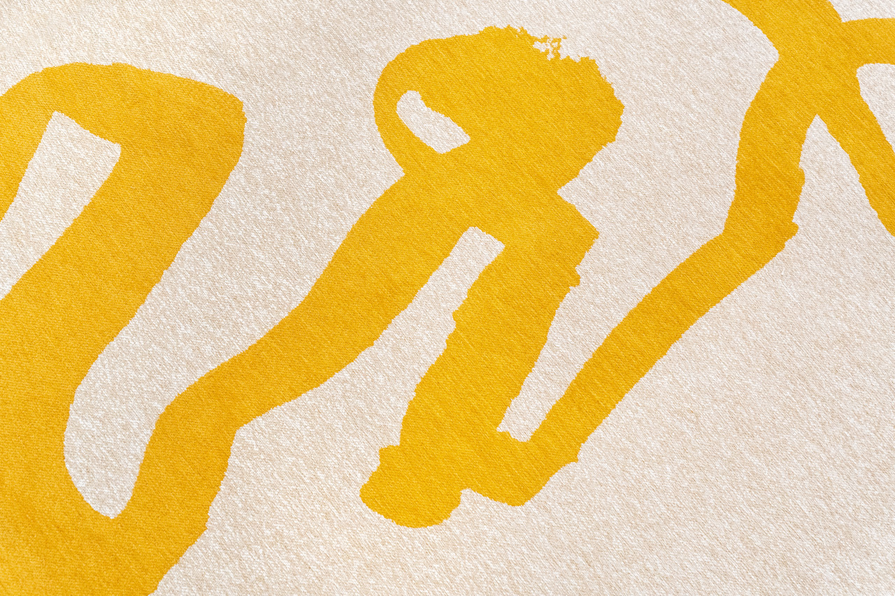 Ribonn Pure Yellow Teppich | Größe: 80 × 150 cm