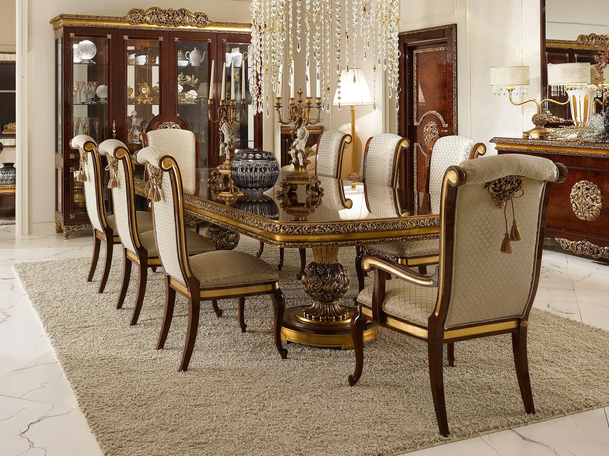 Elegance Klassischer Esstisch | Konfiguration: Fest