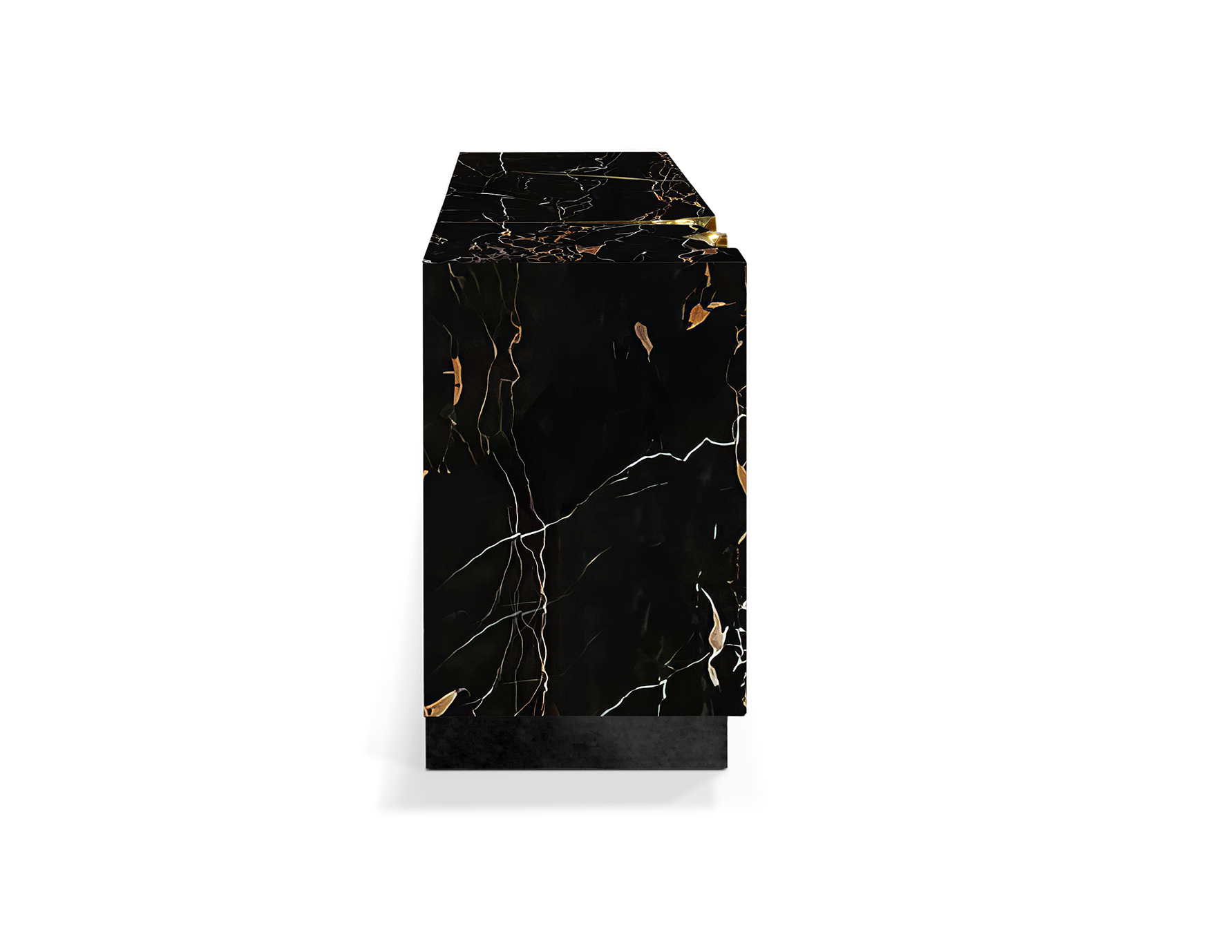 Schwarz‑Gold Opulentes Sideboard