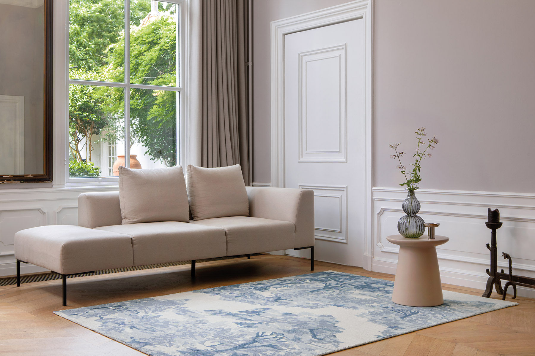 Landscape Toile Light Blue 162608 Teppich | Größe: 200 x 280 cm