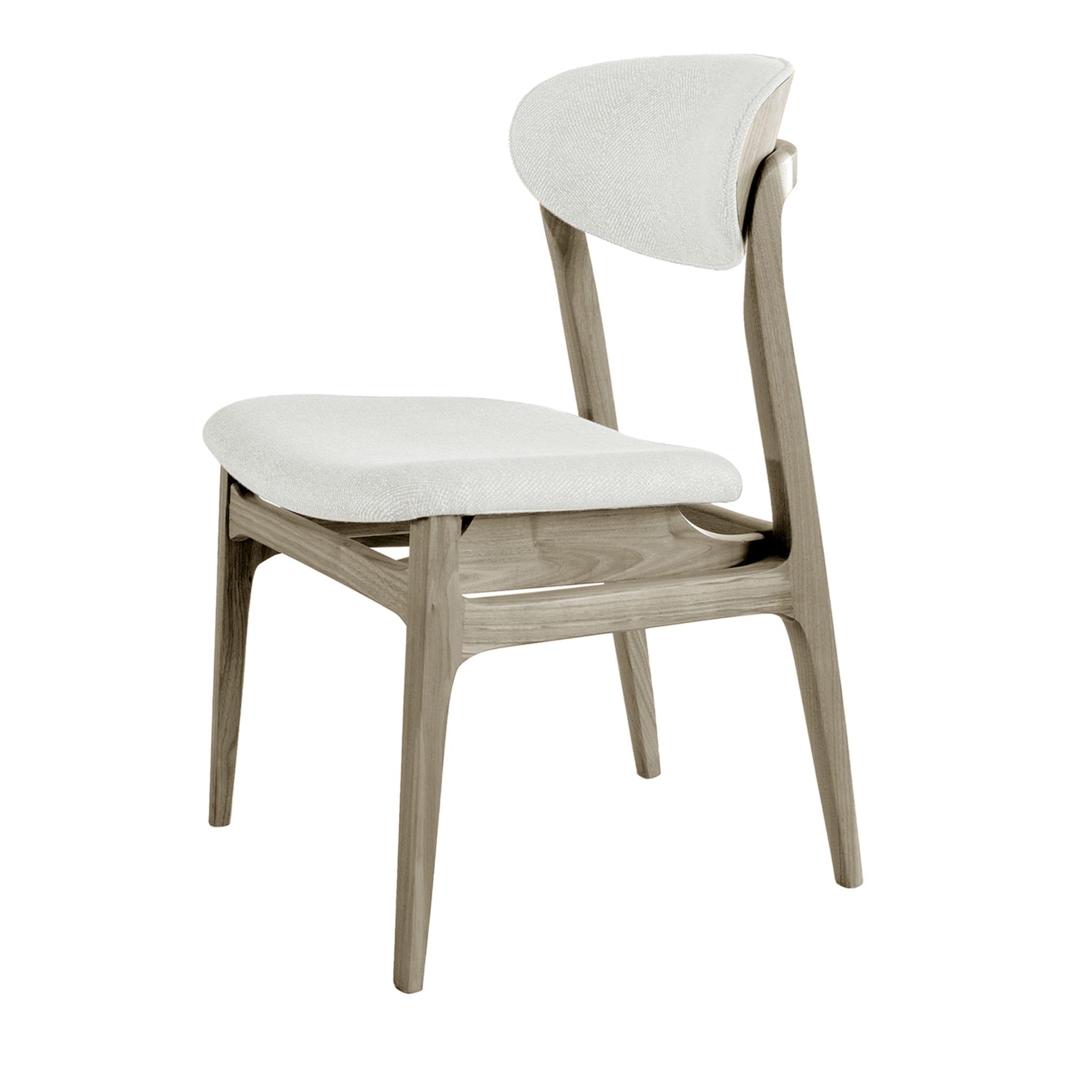 Agio Weiß‑Grau Stuhl | Farbe: Linen UNICO NF184 43
