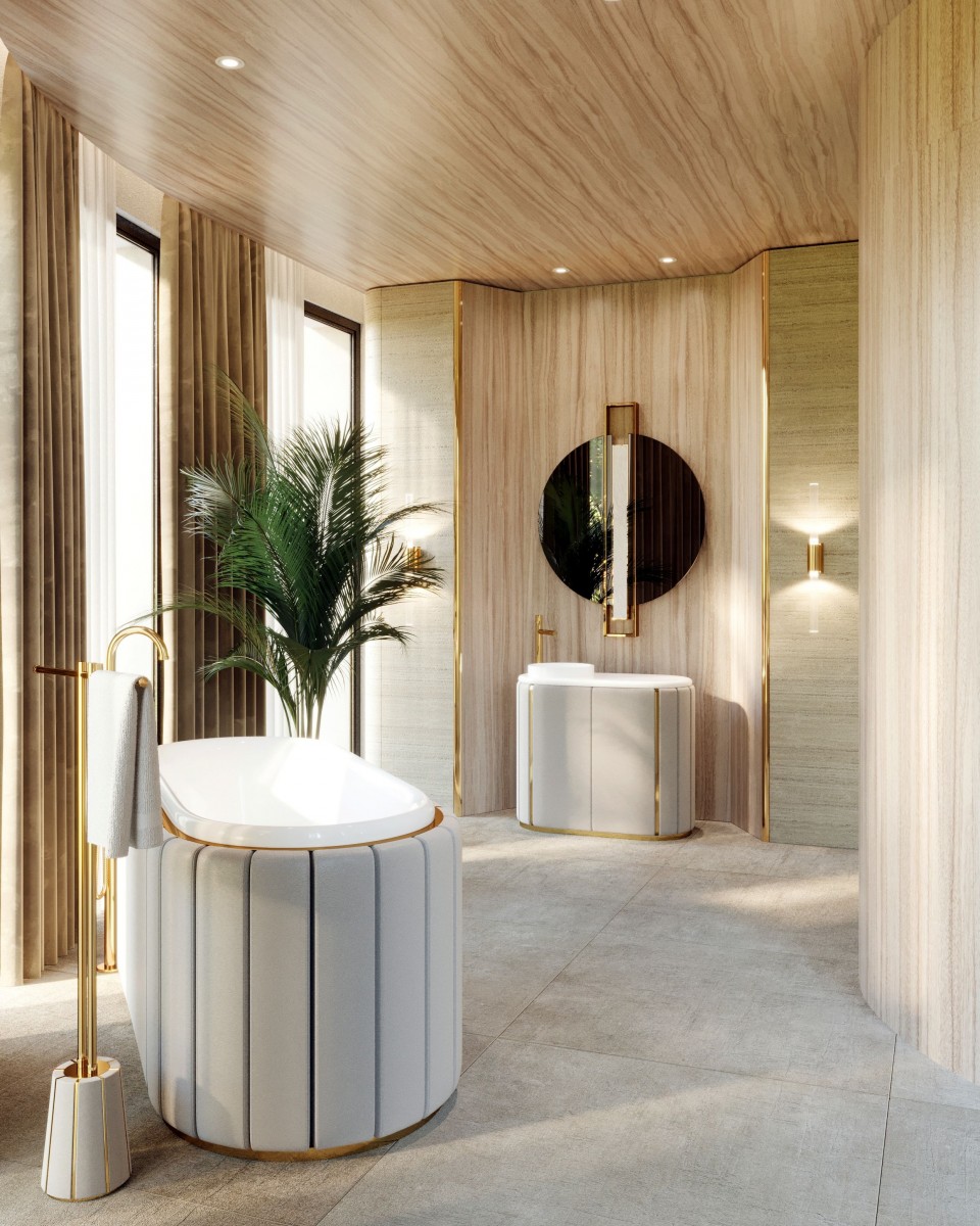 Majestätischer Schwarzer Waschtischunterschrank - 1