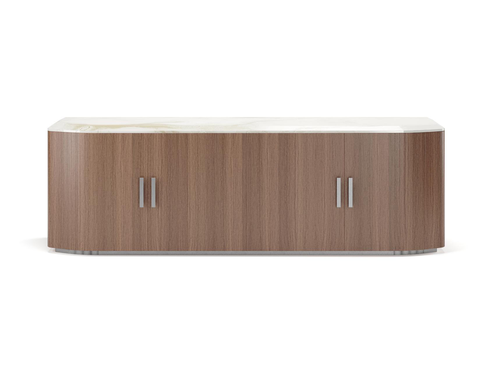 Bruce Holz und Marmor Sideboard