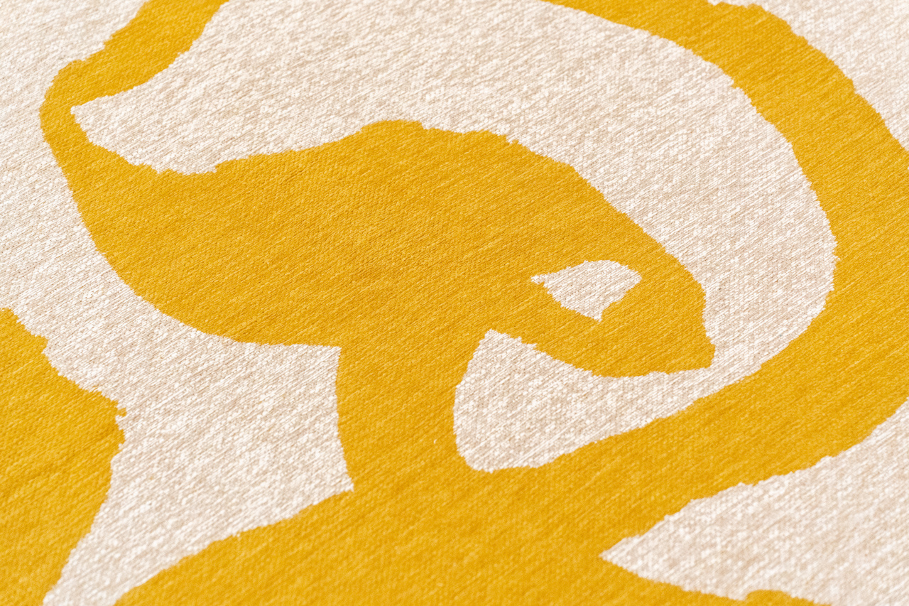 Ribonn Pure Yellow Teppich | Größe: 80 × 150 cm