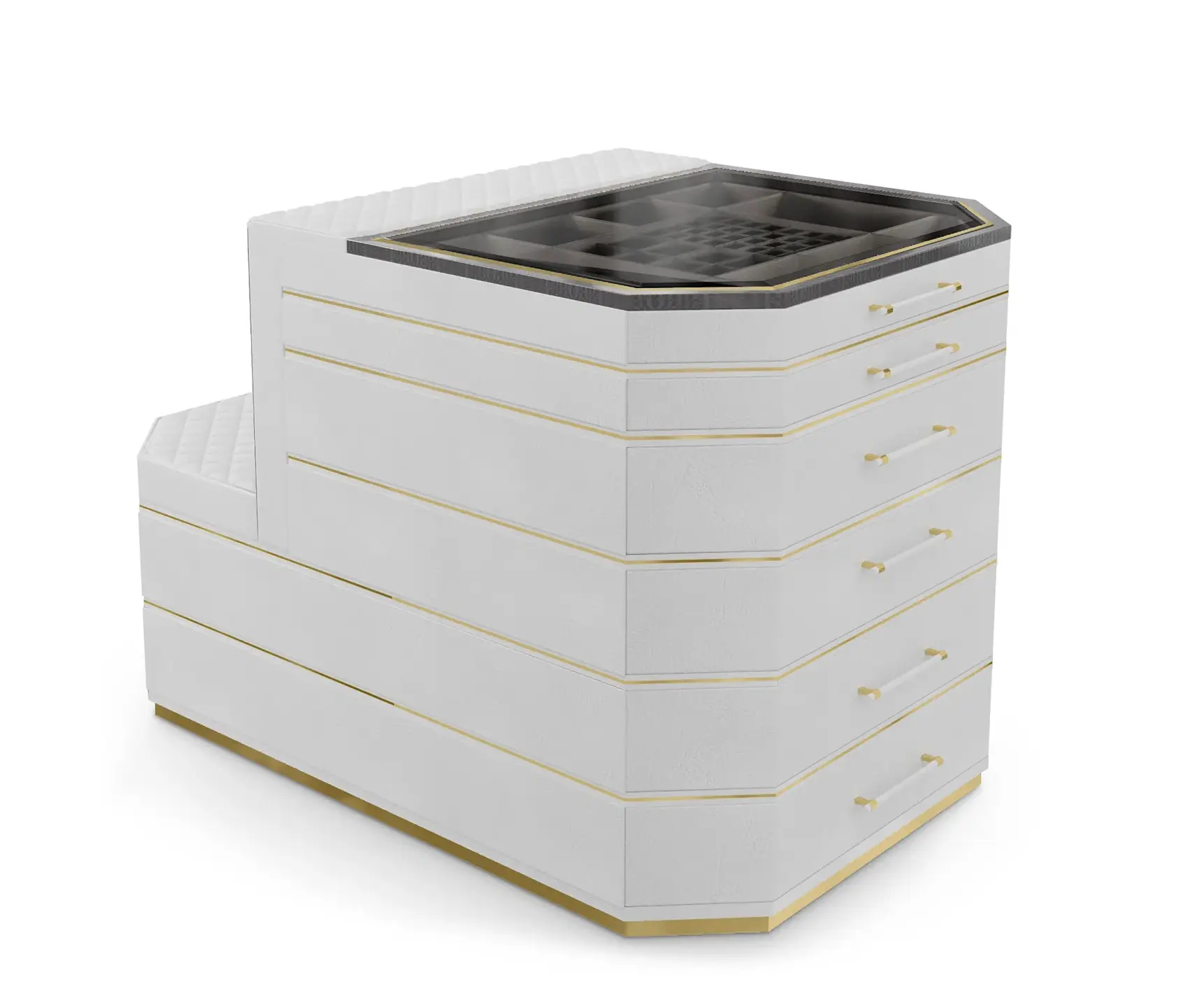 Cadence Graue Insel‑Schrank